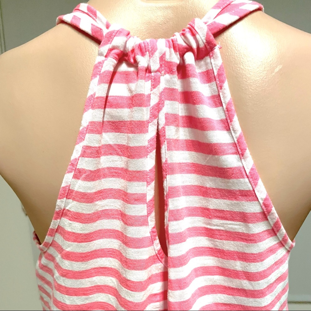 MERONA | Women’s Keyhole Back Striped Tank Top